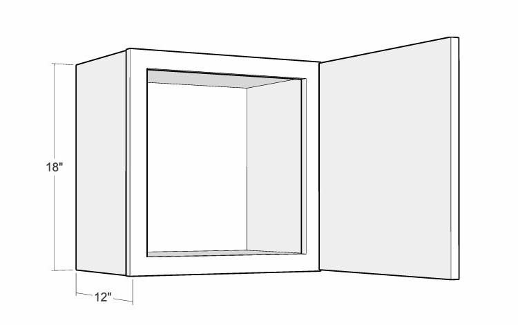 Montclair Lace W1818: 18" High Wall Cabinet: Assembled Kitchen Cabinets