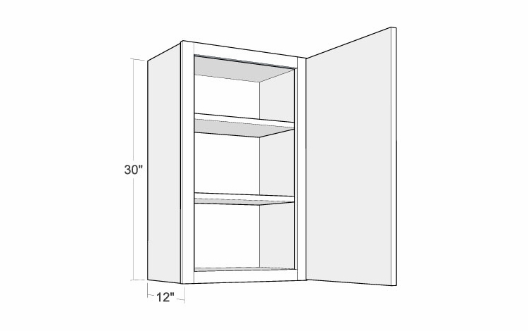 Montclair Lace W1830: 30" High Wall Cabinet: Assembled Kitchen Cabinets