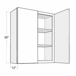 Montclair Lace W2736: 36" High Wall Cabinet: Assembled Kitchen Cabinets