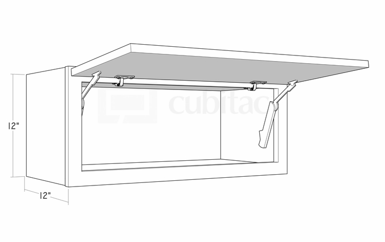 Montclair Lace W3012HD: 12" Horizontal Cabinet: Assembled Kitchen Cabinets