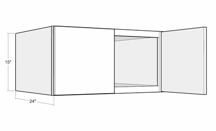 Montclair Lace W3015x24: 24" Deep Wall Cabinet: Assembled Kitchen Cabinets