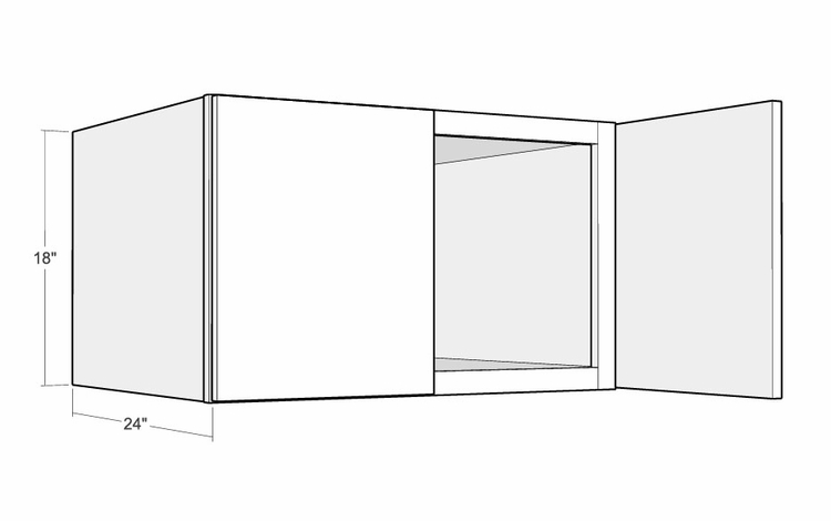 Montclair Lace W3018X24: 24" Deep Wall Cabinet: Assembled Kitchen Cabinets