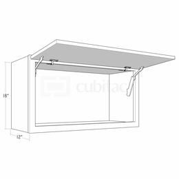 Montclair Lace W3618HD: 18" Horizontal Cabinet: Assembled Kitchen Cabinets