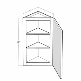 Montclair Lace WEC1230: 30" Wall End Cabinet: Assembled Kitchen Cabinets