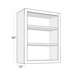 Montclair Lace WFI1830: Finished Interior Cabinet: Assembled Kitchen Cabinets
