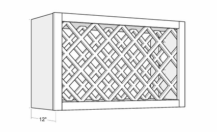 Montclair Lace WR3018: Wine Rack Cabinet: Assembled Kitchen Cabinets