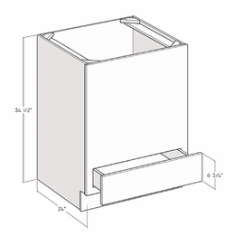 Montclair Sapphire BMO27: 27" Base Microwave Cabinet/Oven Cabinet: Assembled Kitchen Cabinets