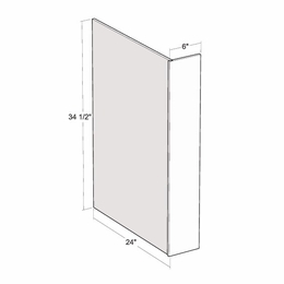 Montclair Sapphire DWR6: 6" Dishwasher Return Panel: Assembled Kitchen Cabinets