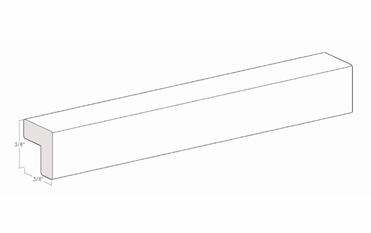 Montclair Sapphire NOCM: Narrow Outside Corner Molding: Assembled Kitchen Cabinets