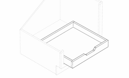 Montclair Sapphire POS12: Pull Out Shelf: Assembled Kitchen Cabinets