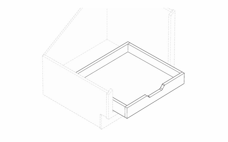 Montclair Sapphire POS12: Pull Out Shelf: Assembled Kitchen Cabinets