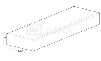 Montclair Sapphire SME1A: 3/8" x 1/8" Scribe Molding With Eased Edge : Assembled Kitchen Cabinets
