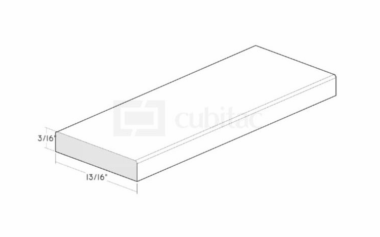 Montclair Sapphire SME1B: Scribe Molding With Eased Edge: Assembled Kitchen Cabinets