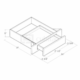 Montclair Sapphire VDDT24X21: Desk Drawer: Assembled Kitchen Cabinets