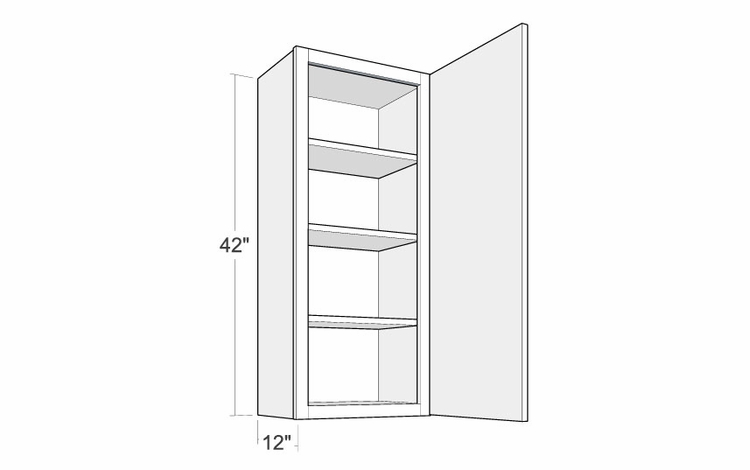 Montclair Sapphire W942: 42" High Wall Cabinet: Assembled Kitchen Cabinets
