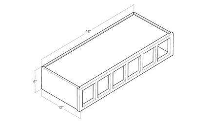 Montclair Sapphire WCUBY-42: 42" High Wine Cubby: Assembled Kitchen Cabinets