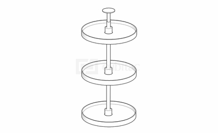 Montclair Sapphire WOOD-LS36/42: Wood Wall Lazy Susan: Assembled Kitchen Cabinets