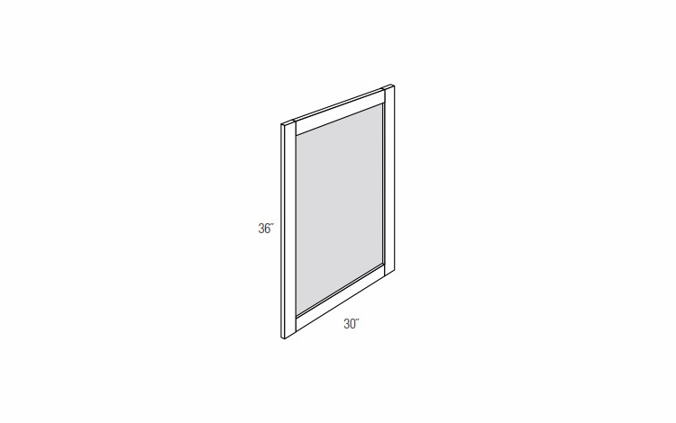 MR3036: Vanity Mirror: Dover Castle RTA Kitchen Cabinet