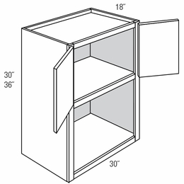 MW3030: Wall Microwave Cabinet: Essex RTA Kitchen Cabinet