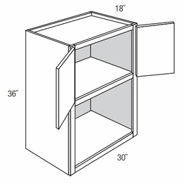 MW3036: Wall Microwave Cabinet: Dover Norwich RTA Kitchen Cabinet