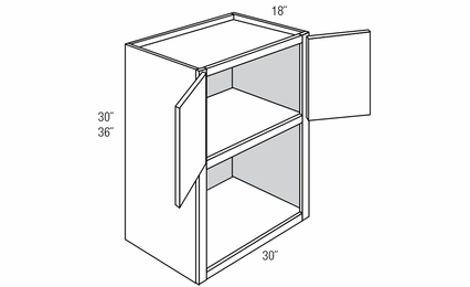 MW3036: Wall Microwave Cabinet: Essex RTA Kitchen Cabinet
