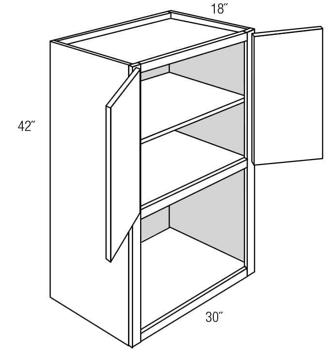 MW3042 Wall Microwave Dover RTA Kitchen