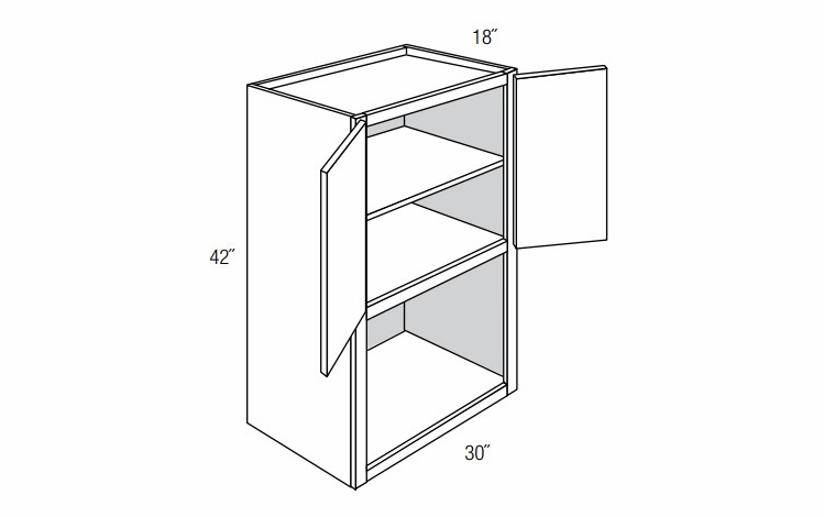 MW3042: Wall Microwave Cabinet: Dover Castle RTA Kitchen Cabinet