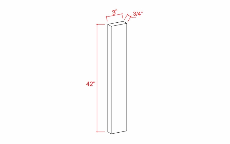 Navy Blue F342: Wall Filler: Assembled Kitchen Cabinets