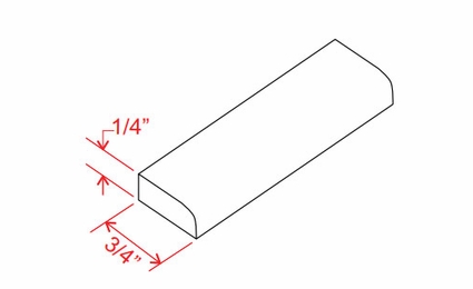 Navy Blue SM8: Scribe Molding: Assembled Kitchen Cabinets