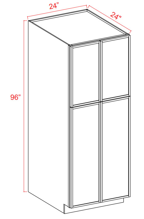 Navy Blue U249624: Pantry Cabinet: Assembled Kitchen Cabinets