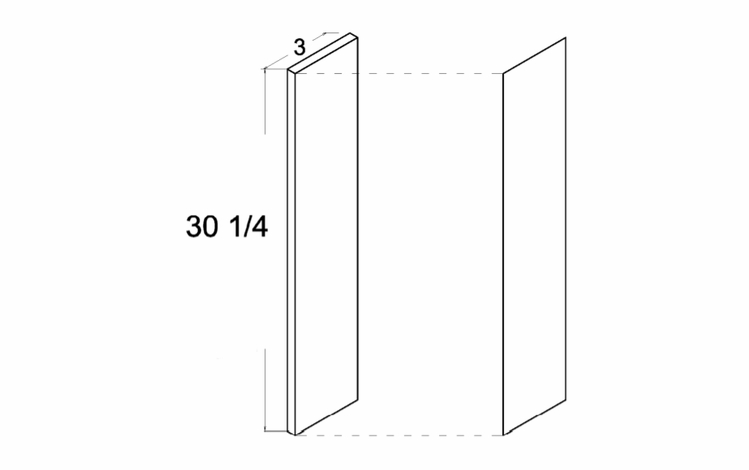OF330: Filler: Palermo Gloss White Kitchen Cabinets