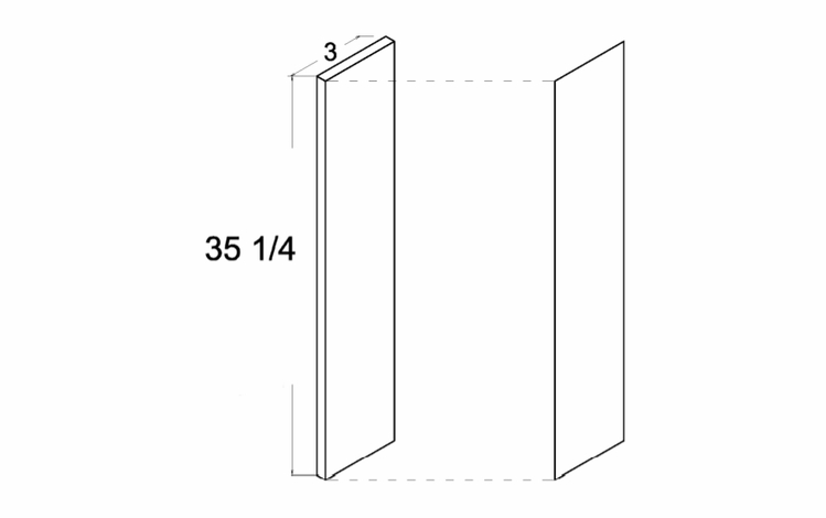 OF335: Filler: Palermo Gloss White Kitchen Cabinets
