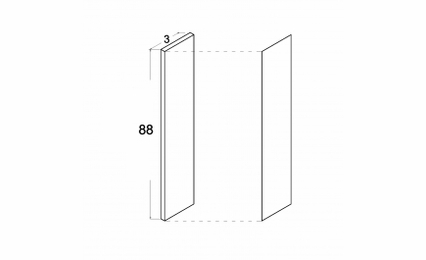 OF389: Filler: Torino White Pine Kitchen Cabinets