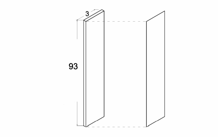 OF394: Filler: Palermo Gloss White Kitchen Cabinets