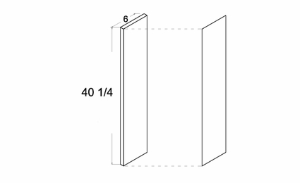OF640: Filler: Torino White Pine Kitchen Cabinets