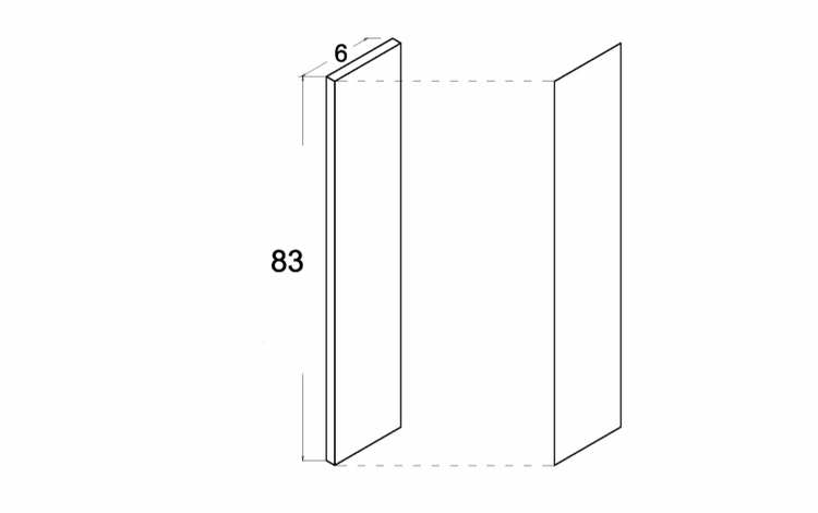 OF684: Filler: Palermo Gloss White Kitchen Cabinets
