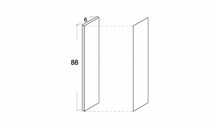 OF689: Filler: Palermo Gloss White Kitchen Cabinets