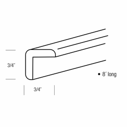 OM8: Outside Corner Molding: Dover Castle RTA Kitchen Cabinet