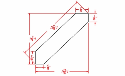 Oxford Cashmere ACM8: Angle Crown Molding: RTA Kitchen Cabinets