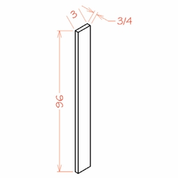 Oxford Cashmere F396: Tall Filler: RTA Kitchen Cabinets