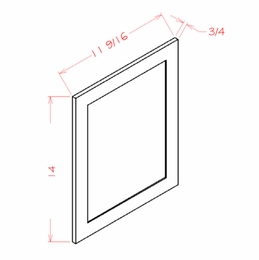 Oxford Cashmere WDEP1215: Wall Decorative End Panel: RTA Kitchen Cabinets