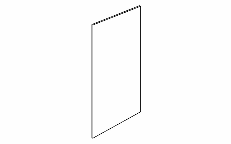 Petit Oak FBP483614: 1/4" Thick Finish Back Panel: RTA Kitchen Cabinet