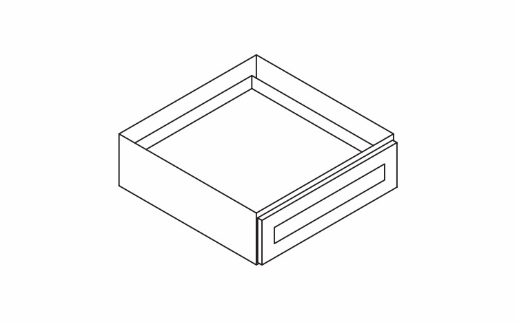 Petit Oak SVDU3021: Desk Drawer: RTA Kitchen Cabinet