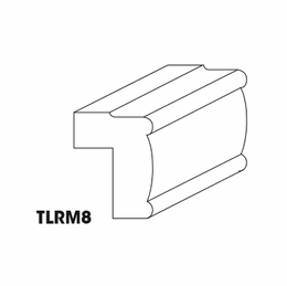 Petit Oak TLRM8: Traditional Light Rail Molding: RTA Kitchen Cabinet