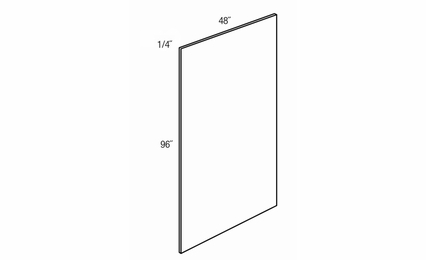PQTR: Plywood Panel: Amesbury White RTA Kitchen Cabinet