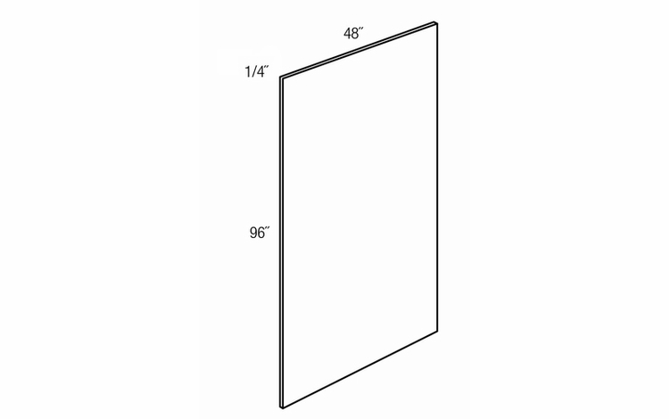 PQTR: Plywood Panel: Trenton Recessed RTA Kitchen Cabinet