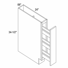 Profile Caviar B06SR: Base Spice Rack: RTA Kitchen Cabinets