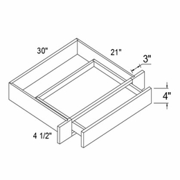 Profile Caviar KD30: Knee Drawer: RTA Kitchen Cabinets