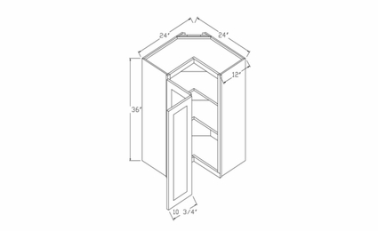 Profile Caviar WPC2436: Wall Pie Cut Wall Cabinet: RTA Kitchen Cabinets