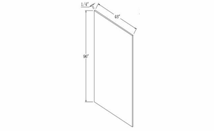 Profile Glacier PN4896 1/4: Panel: RTA Kitchen Cabinets